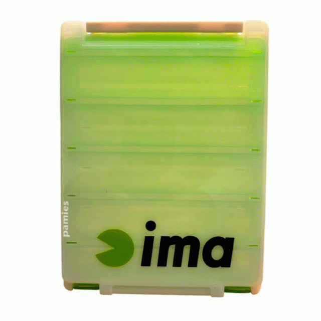 novedades de pesca,sportspamies.com,caja palms,meiho,made in japan,Ima Lure Case Lime Double Sied