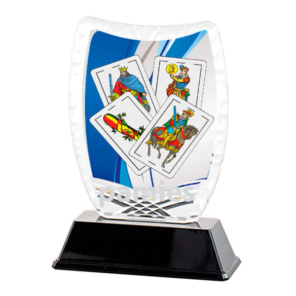 Trofeo de cartas P-1370. Disponibles 3 tamaños