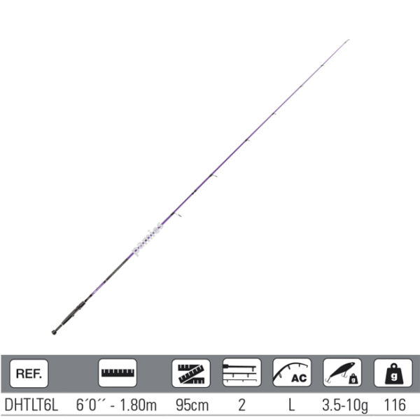 Hart caña Toro Light (2.10 m 3.5-12 g) - Imagen 2