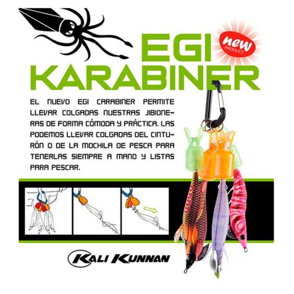 Kali Kunnan Porta Squids Egi Karabiner - Imagen 2