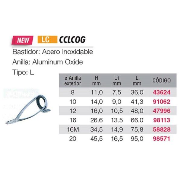 Fuji anilla acero inoxidable Alconite CCLCAG - Imagen 2