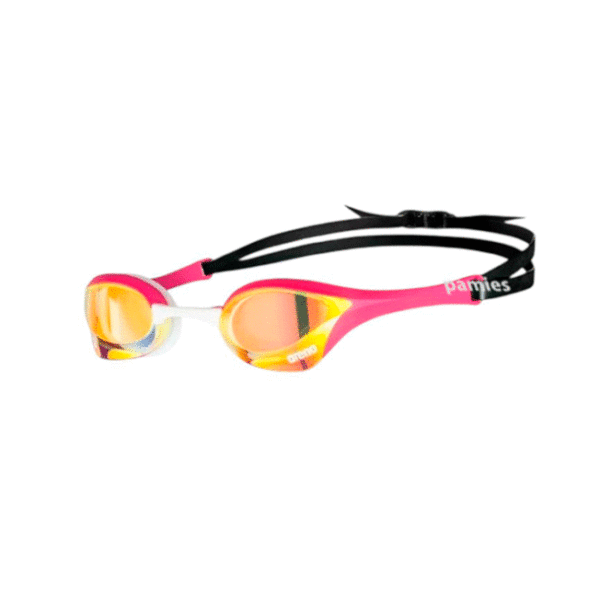 Arena gafas natación Cobra Ultra Mirror Swipe Yellow Copper Pink
