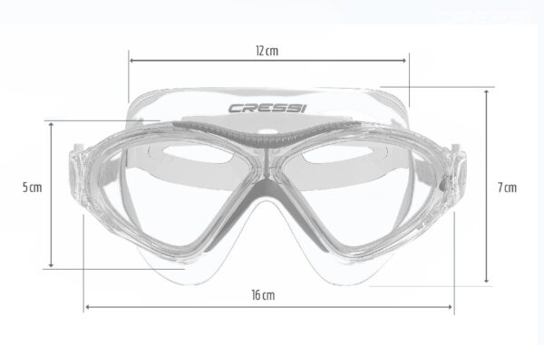 Cressi gafas Goggle Montgo Azul Metal - Imagen 2