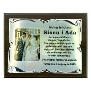 Placa homenaje F-542. Disponibles 3 tamaños