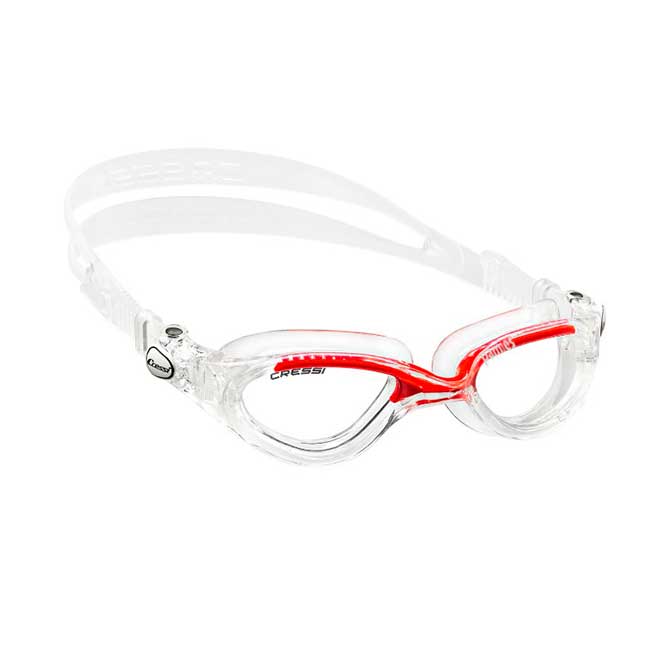 Cressi gafas Clear Eyes Swim Goggles Clear Red