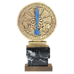 Trofeo dardos resina C-6945. Disponibles 3 tamaños