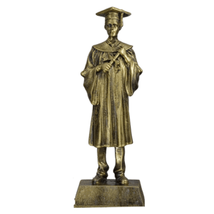 Trofeo graduación resina C-7080. Disponible 1 tamaño