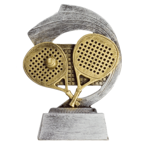 Trofeo pádel resina C-6779B. Disponibles 3 tamaños