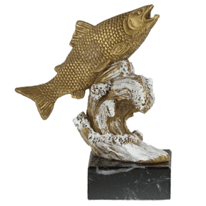Trofeo pesca resina C-7348. Disponible 1 tamaño