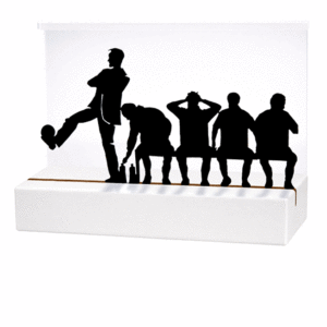 Trofeo fútbol entrenador P-6513. Disponible 1 tamaño