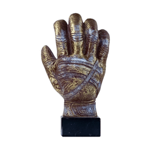 Trofeo fútbol portero resina C-6526. Disponibles 3 tamaños